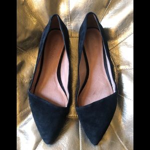 Madewell black suede Mira shoes